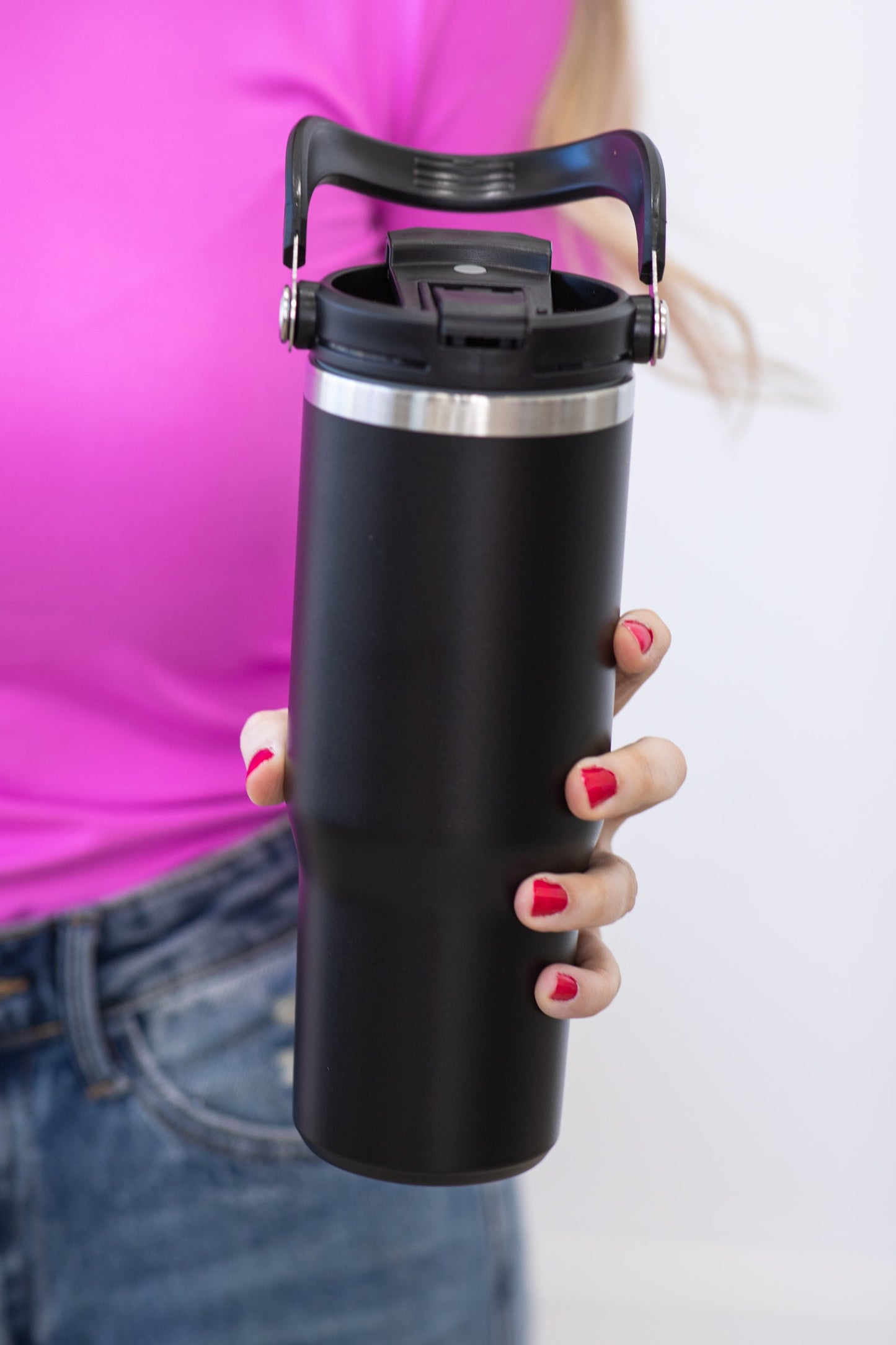 Black 30oz Stainless Steel Tumbler
