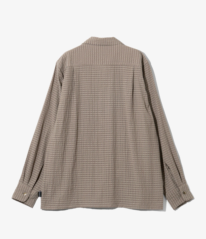 6 Pocket Shirt - Brown - RA/PE/N Dobby