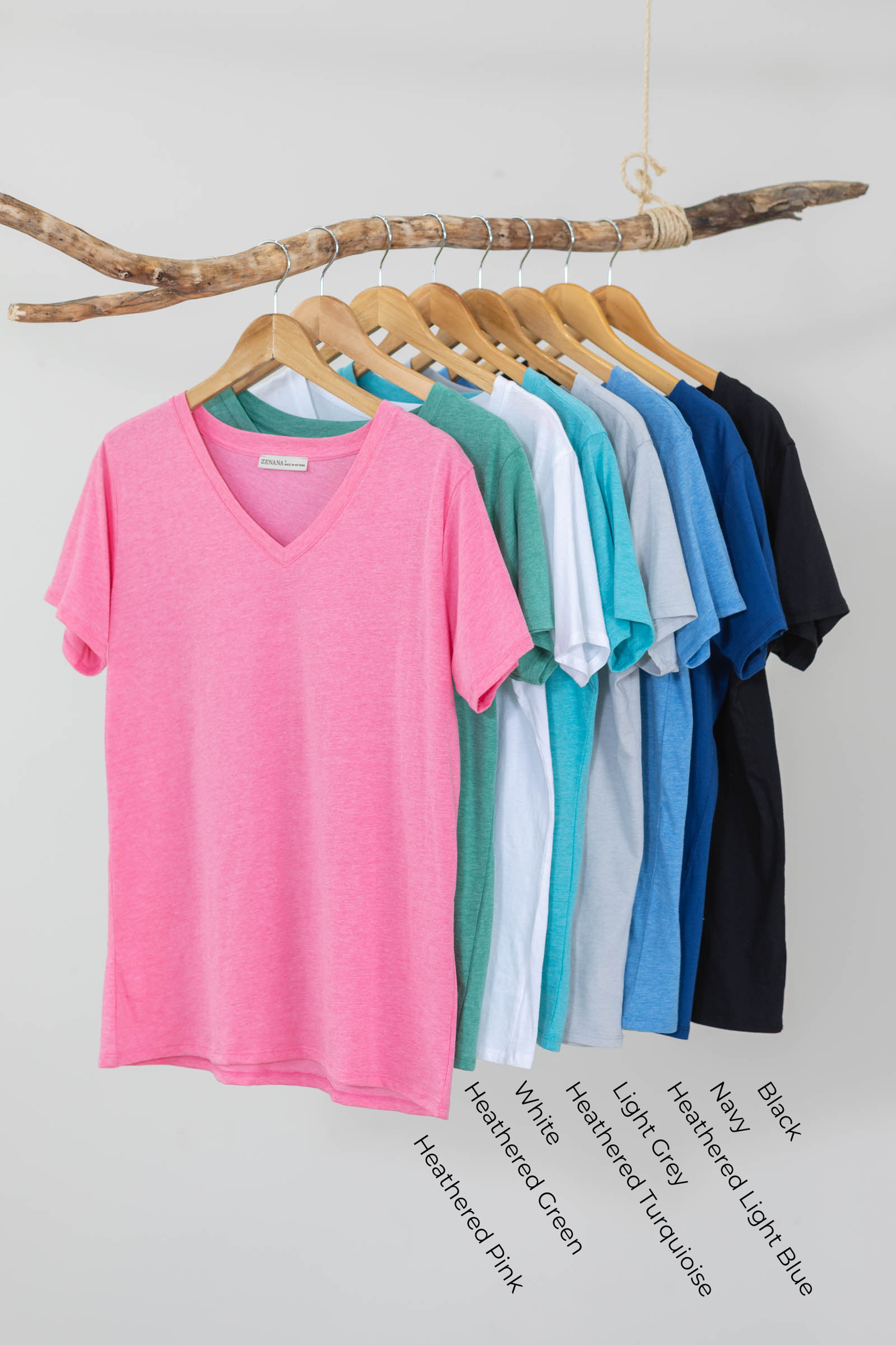 Boyfriend Fit V-Neck Short Sleeve Tee