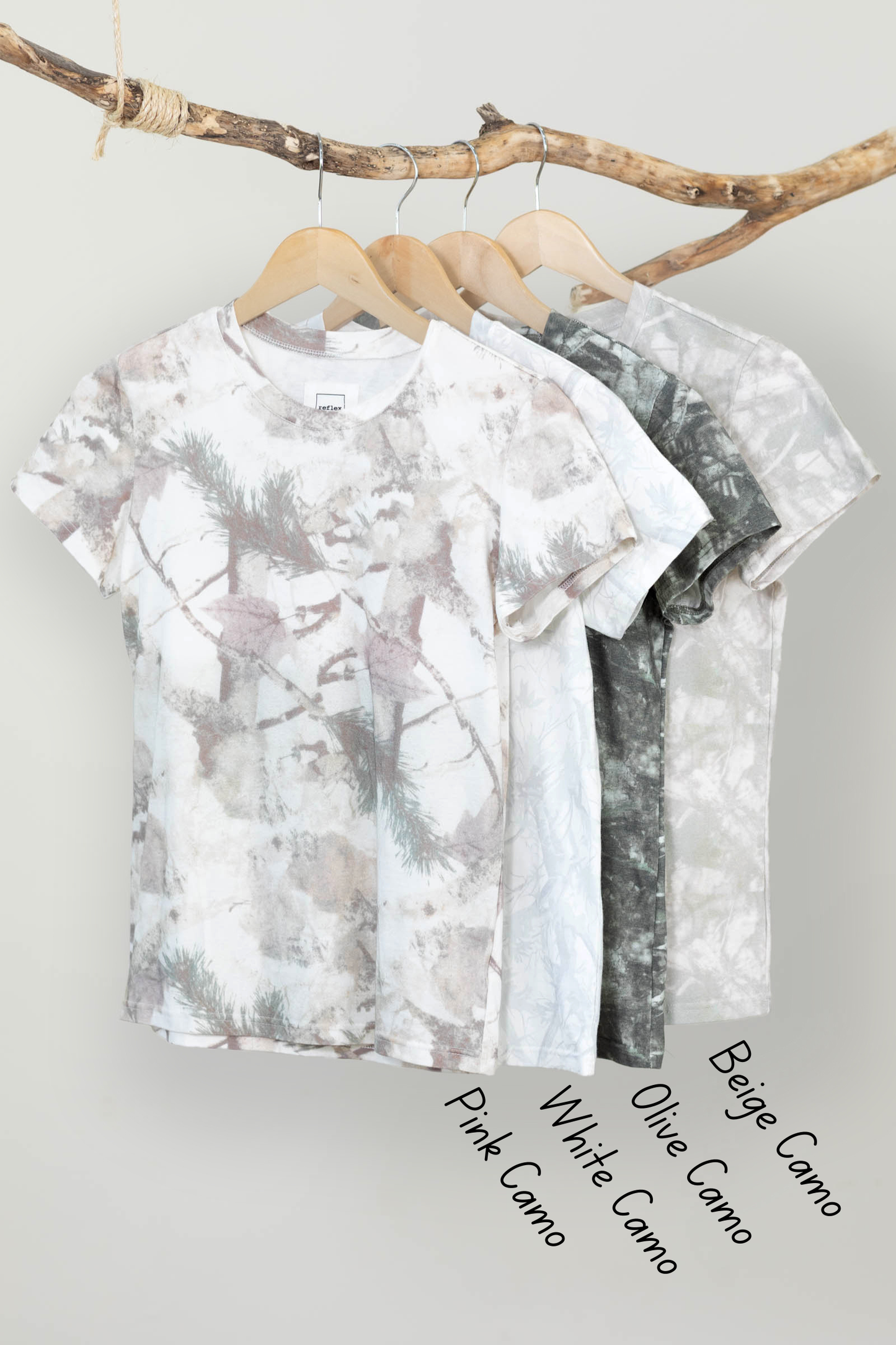 Basic Short Sleeve Camo Knit Tee