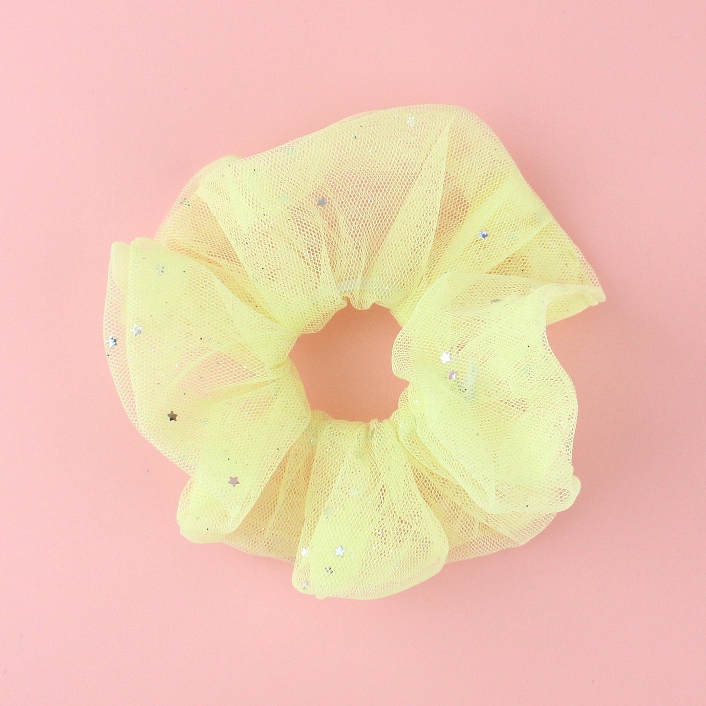 Sherbert Lemon Yellow Scrunchie