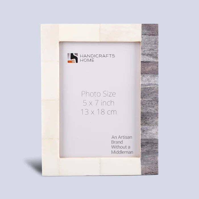 Bone Inlay Picture Frames | Coastal Classic | 4x6 5x7 | 3 Colors