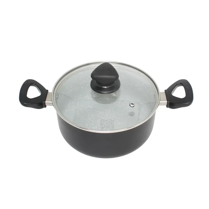 Imusa Dutch Oven Ceramic Speckled w/ Glass Lid 2.0mm - 3 qrt