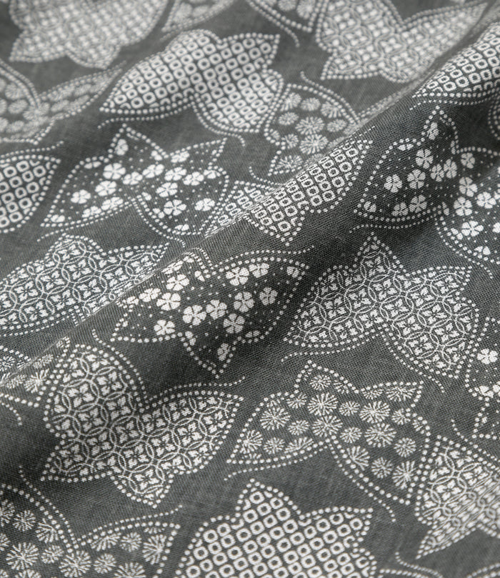 Nepenthes Special - Tenugui - Charcoal - Papillon Print