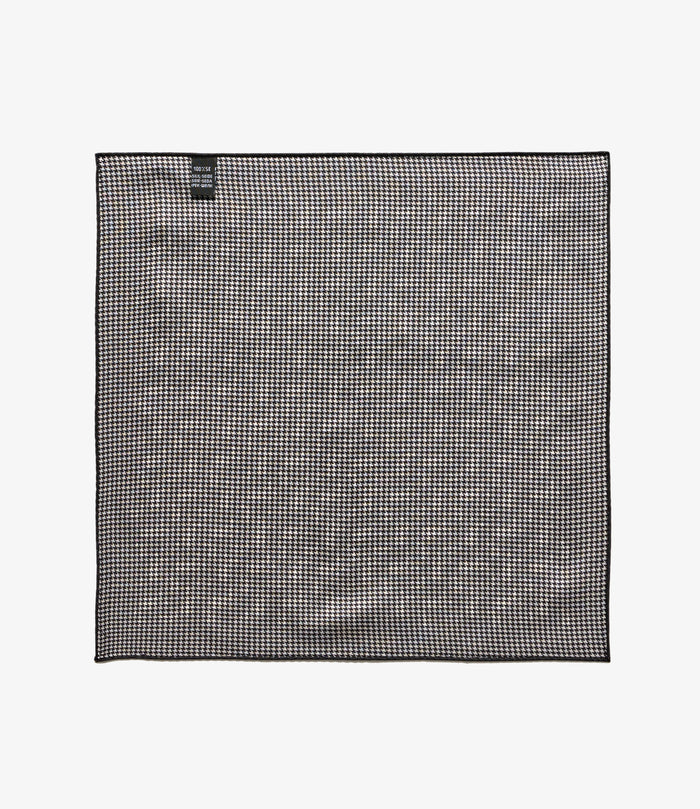 Pocket Square - Black/White Houndstooth