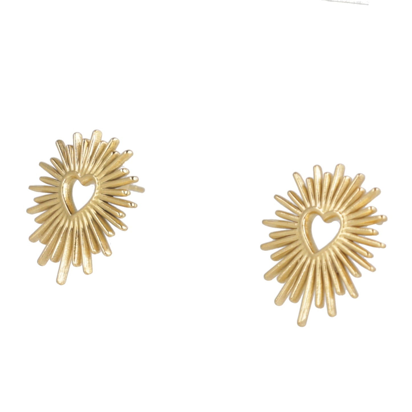 Sacré Coeur Stud Earrings (Gold Plated)