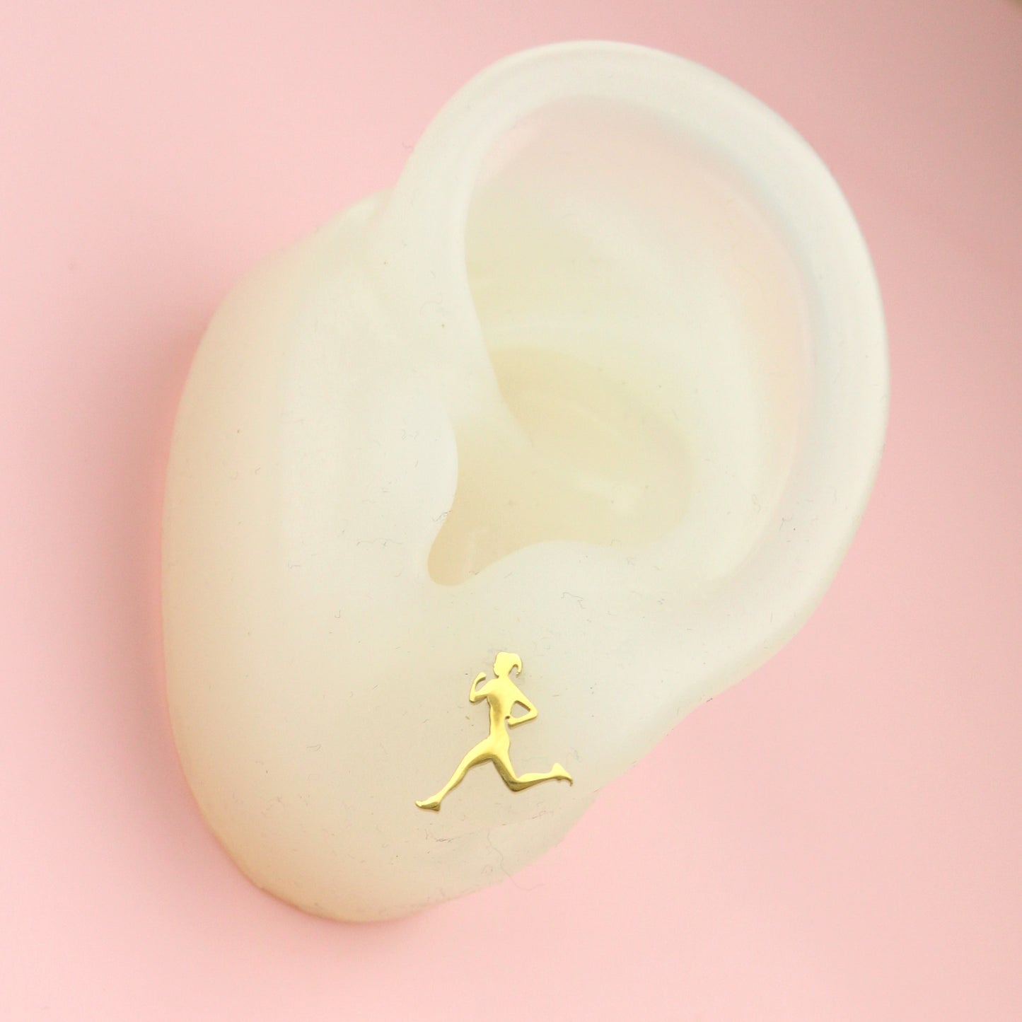 She's a Track Star Stud Earrings - Gold Plated