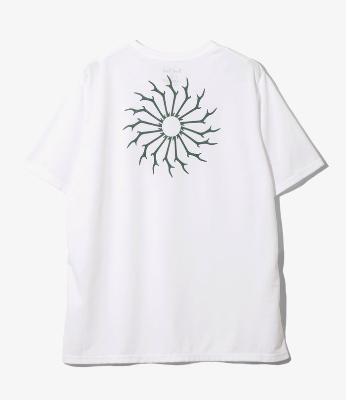 S/S Round Pocket Tee - White - Circle Horn