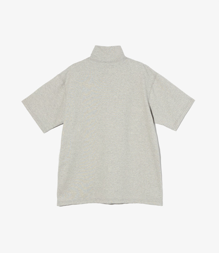 S/S Zip Turtle - Heather Grey French Terry