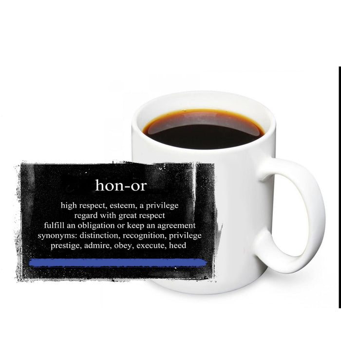 Thin Blue Line Honor 11 oz. Tactical Coffee Mug