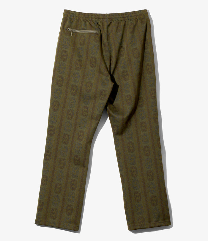 Track Pant - Olive - Poly Jacquard