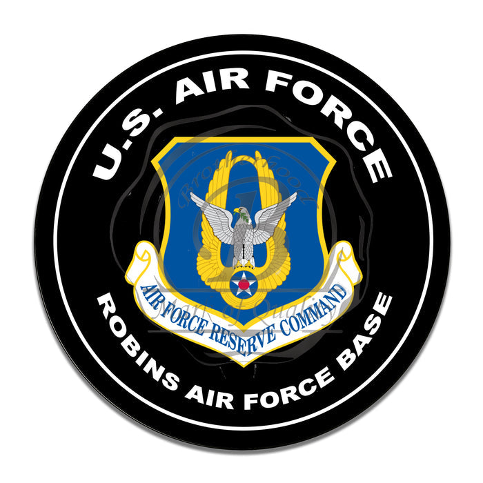 United States Air Force Reserve Command 11.75 Inch Circle Aluminum Sign