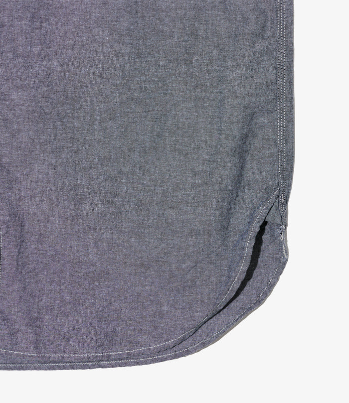 Work Shirt - Grey Cotton Chambray