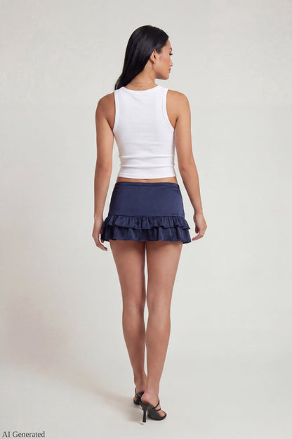 Ruffle Mini Skirt