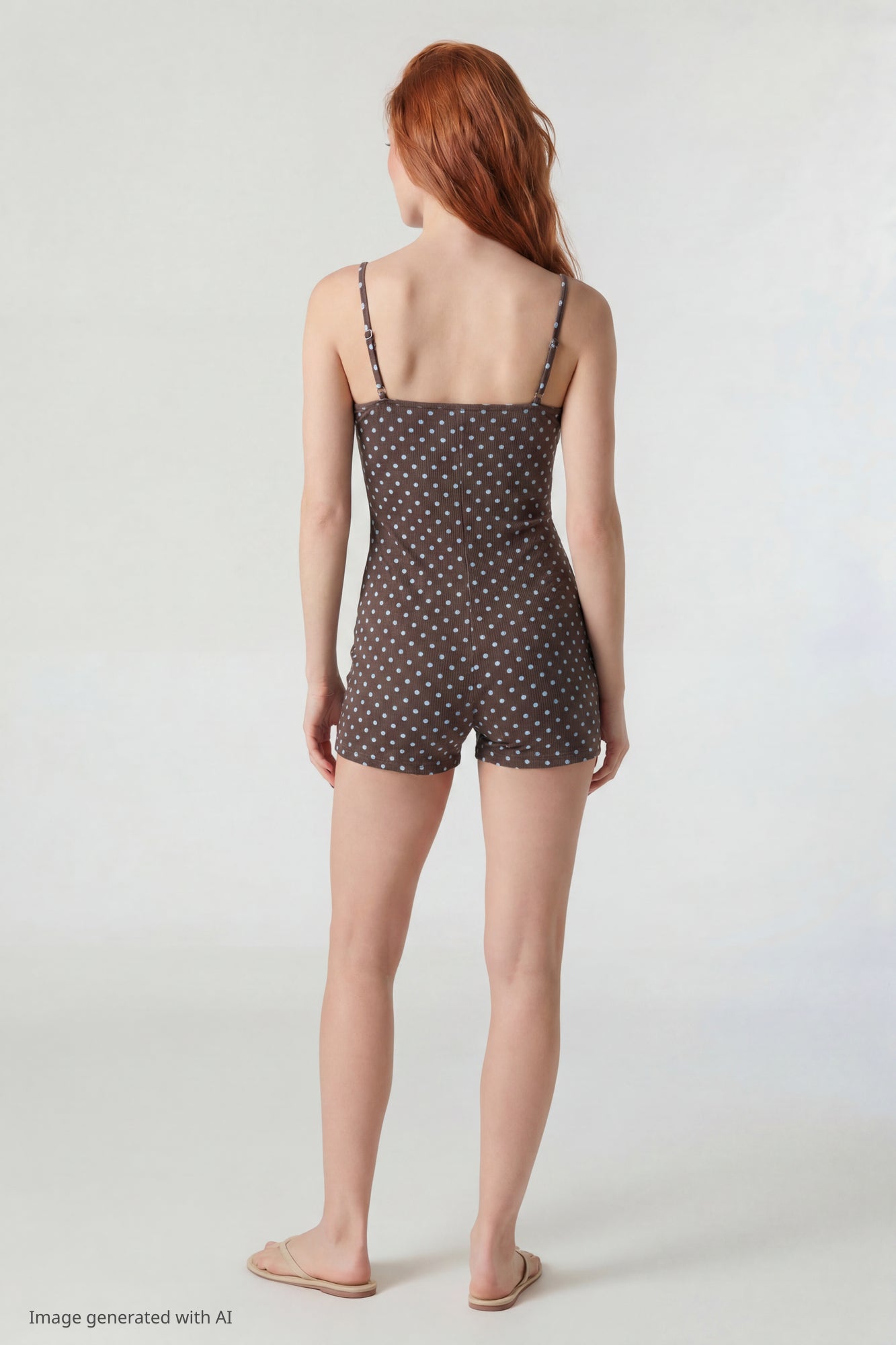 Soft Ribbed Lace Trim Romper
