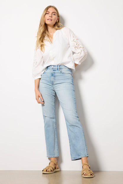 Ainsley Eyelet Sleeve Top