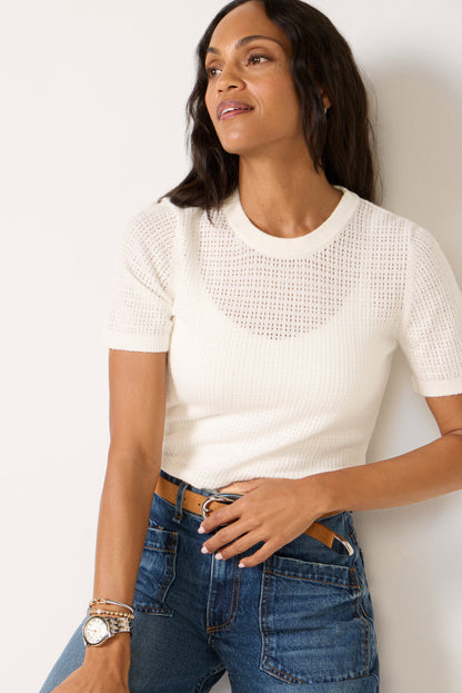 Amanda Pointelle Tee