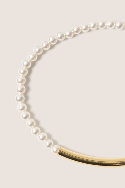 Bliss Bar Smooth Pearl 3mm Bracelet