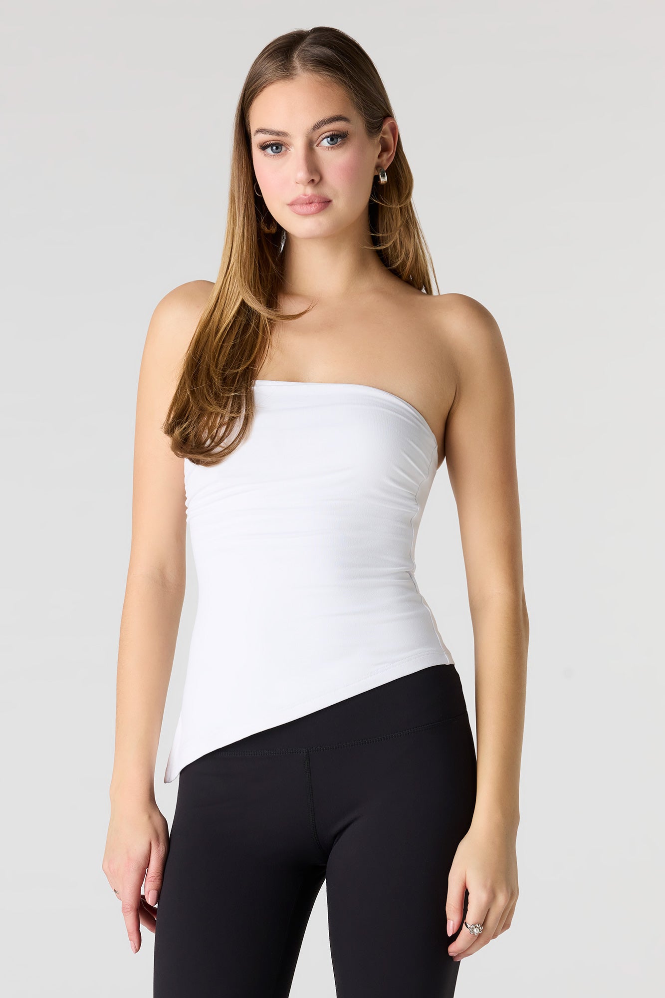 Heavy Contour Asymmetrical Tube Top