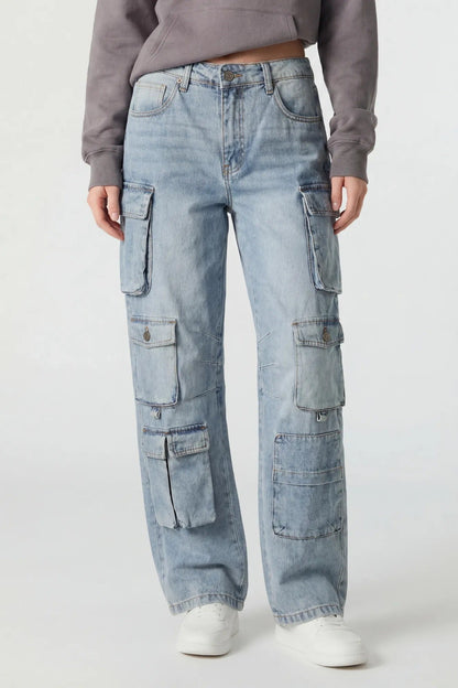 Multi Pocket Cargo Jean