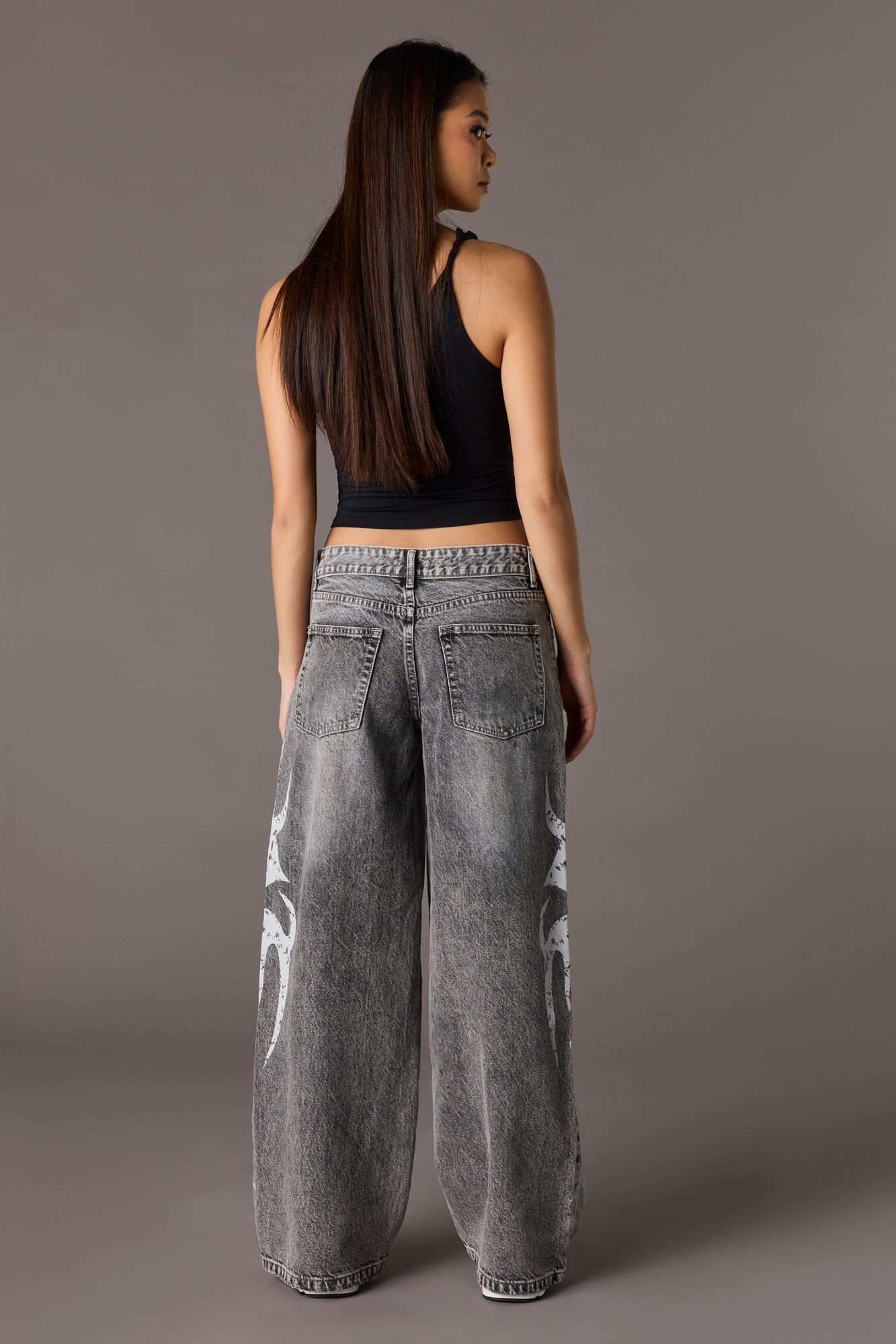 Playboy Graphic Low Rise Super Baggy Jean