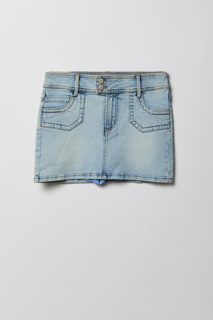 Micro Denim Skort