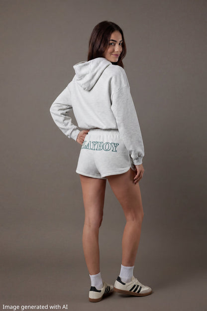 Playboy Graphic Fleece Dolphin Short 2.5"
