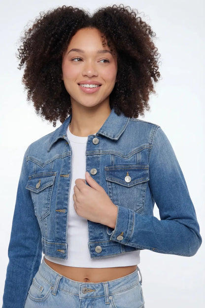 Classic Cropped Denim Jacket