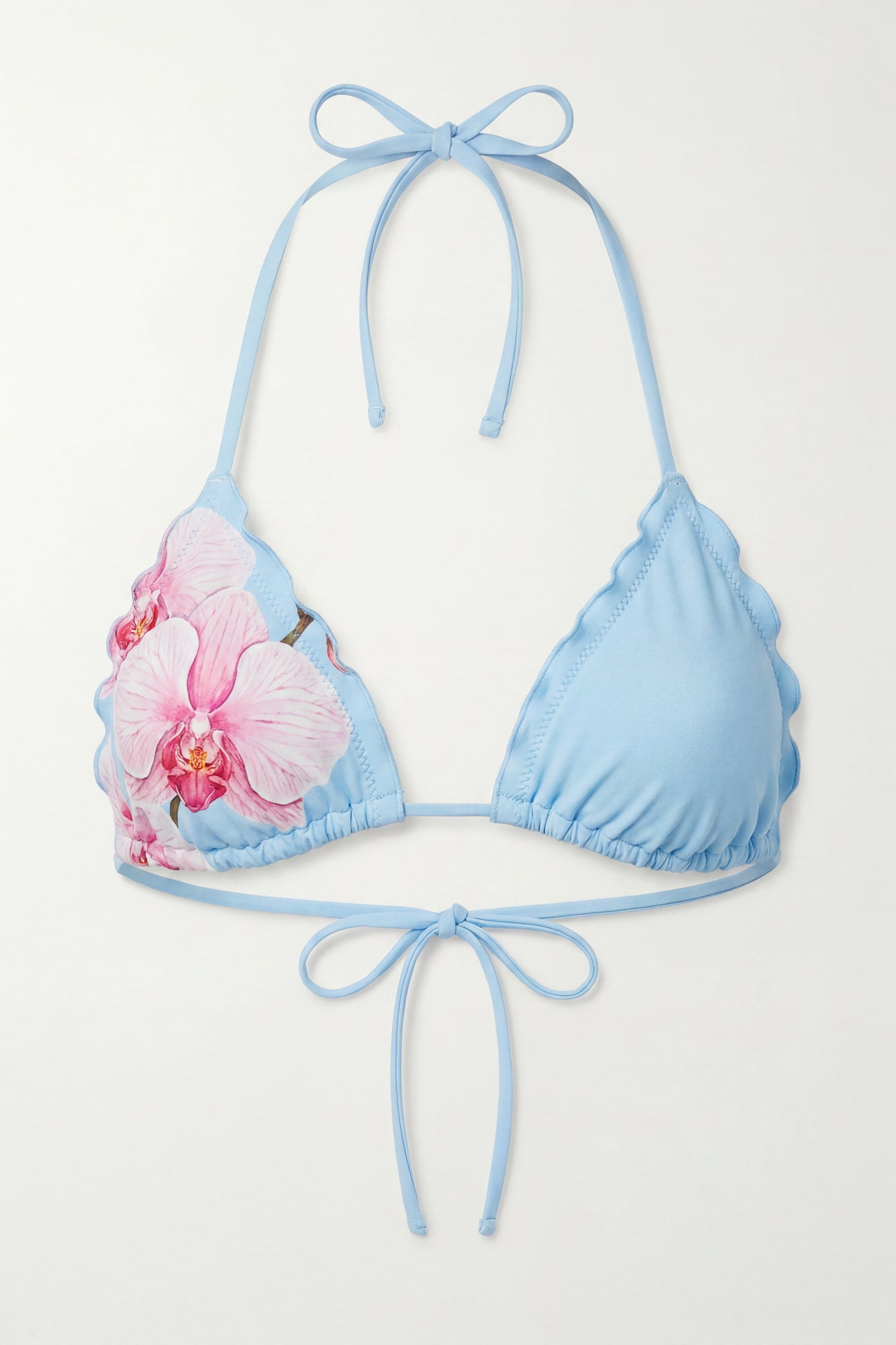 Ruffle Triangle Bikini Top