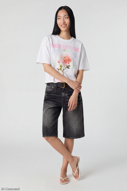 Summer Graphic Boyfriend T-Shirt