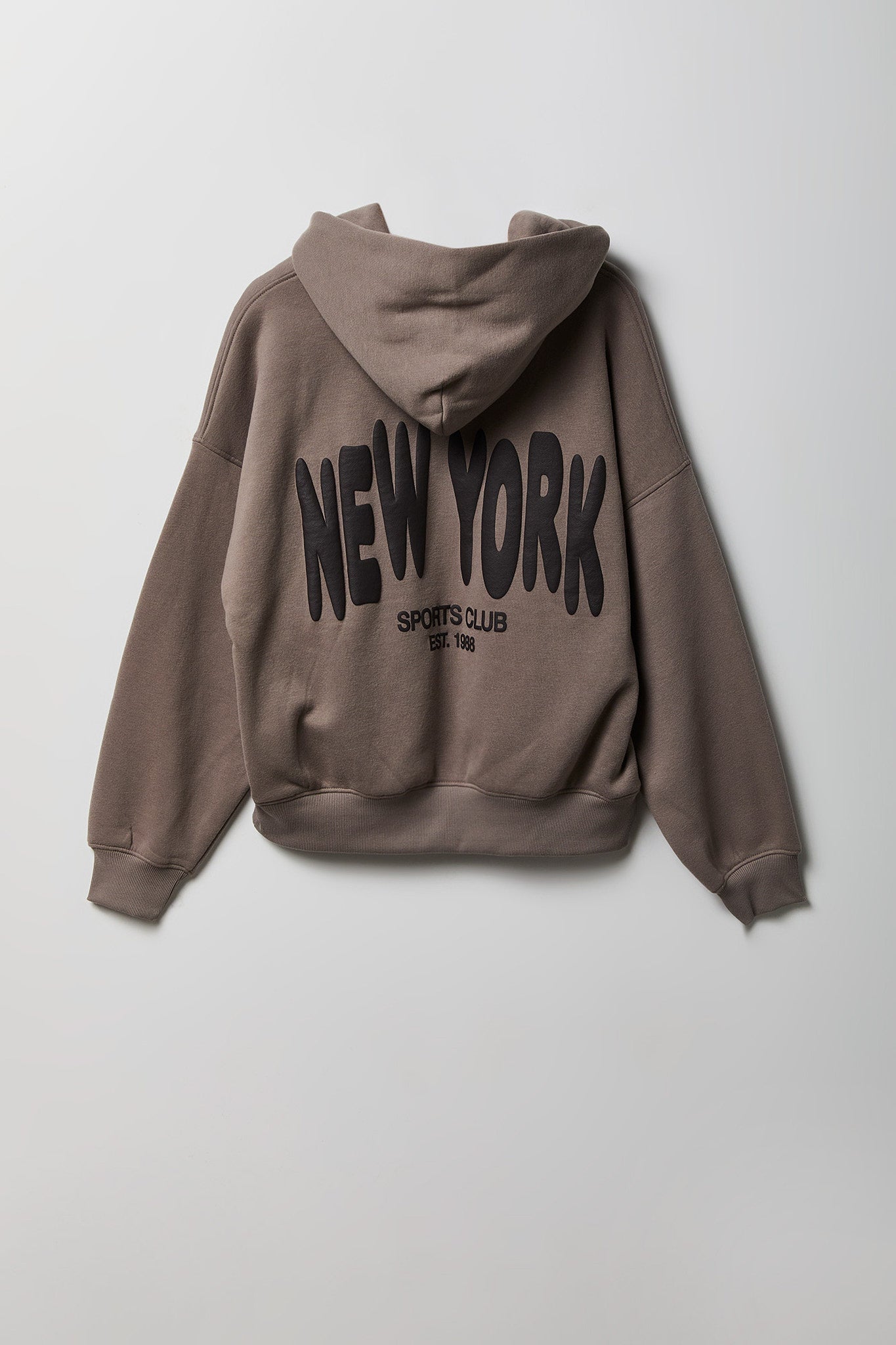 Graphic Boxy Fleece Hoodie
