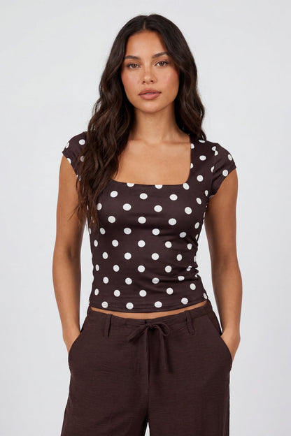 Luxe Heavy Contour Square Neck Top