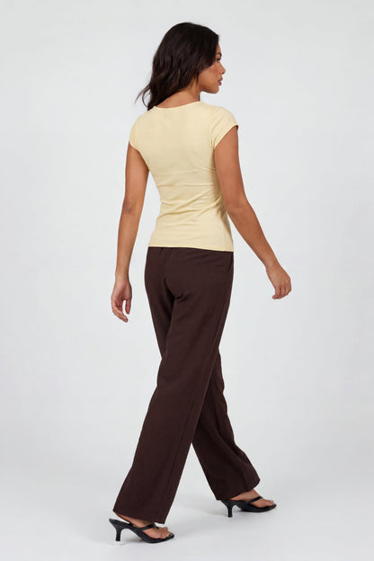 Luxe Heavy Contour Square Neck Top