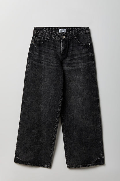 Low Rise Super Baggy Angel Wing Jean