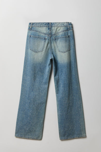 Brooklyn Ripped Low Rise Baggy Medium Jean
