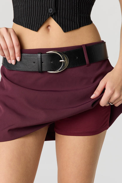 Belted Mini Skort