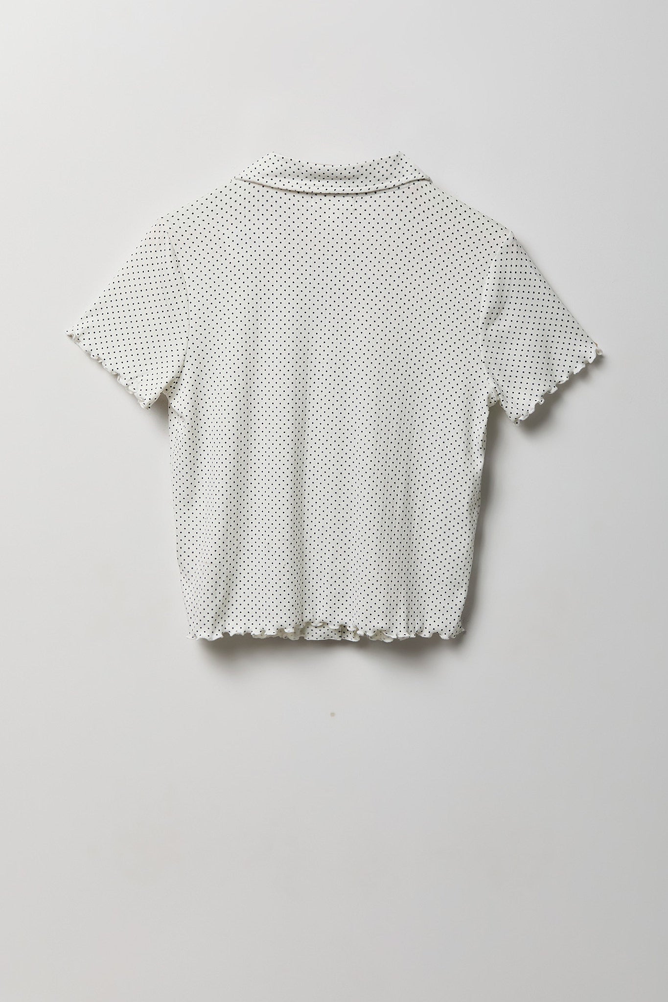 Pointelle Button-Up Top & Short Pajama Set