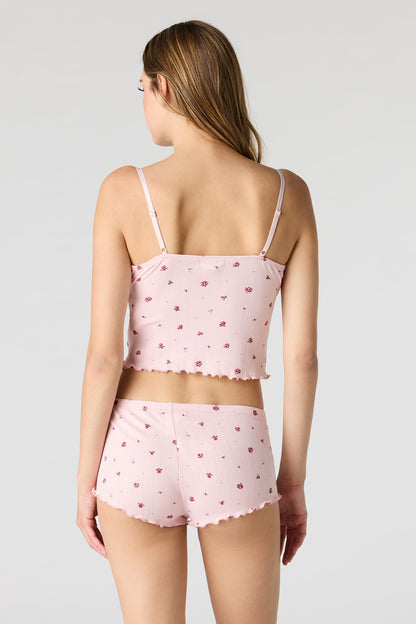 Pointelle Tank & Short Pajama Set