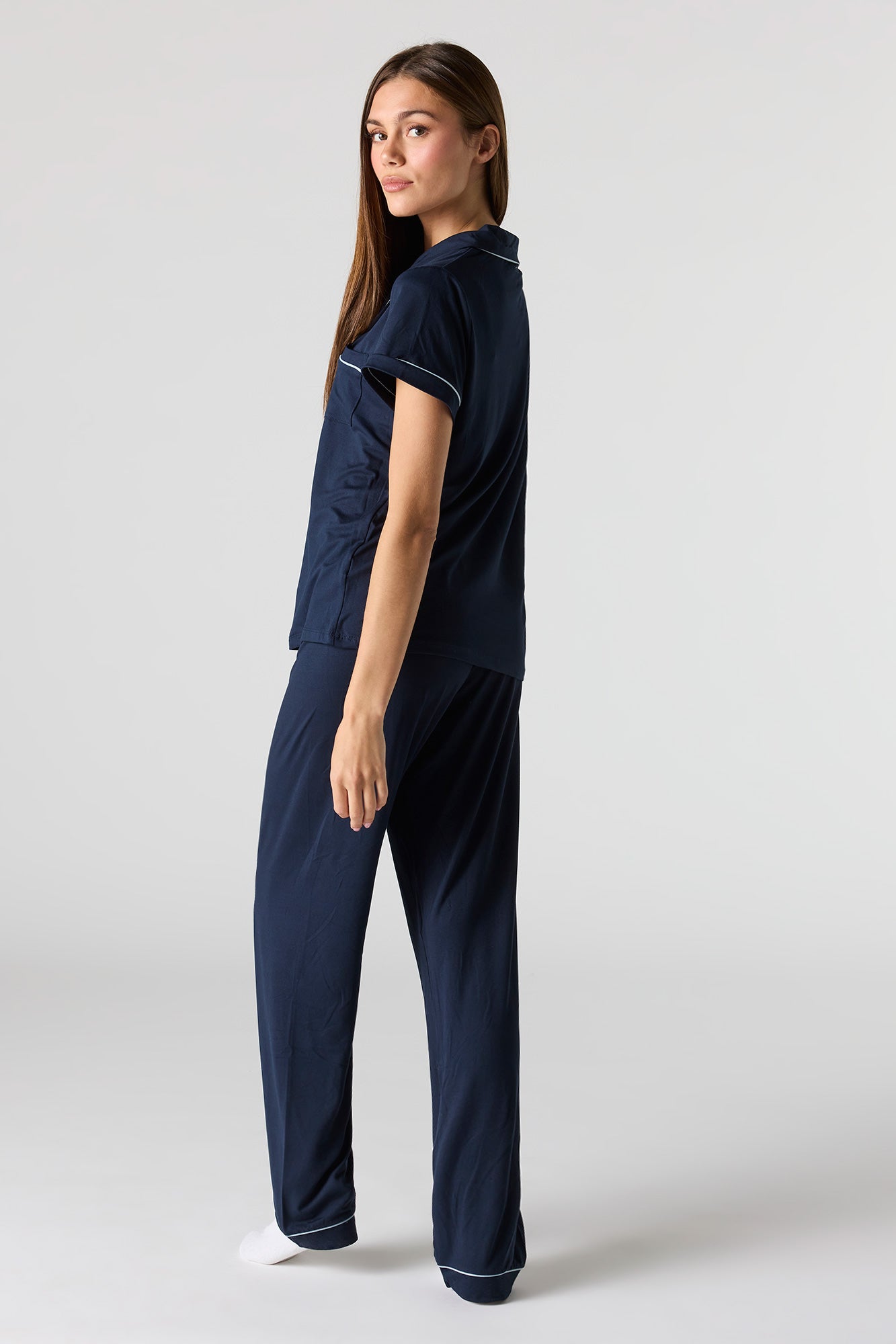 Button-Up Top & Pant Pajama Set