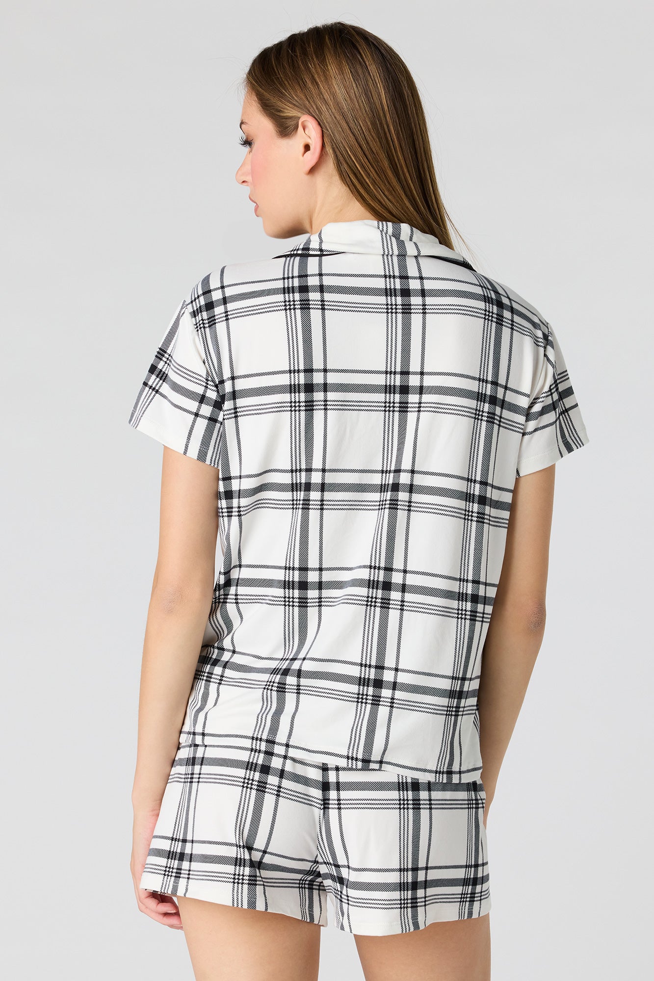 Button-Up Top & Short Pajama Set