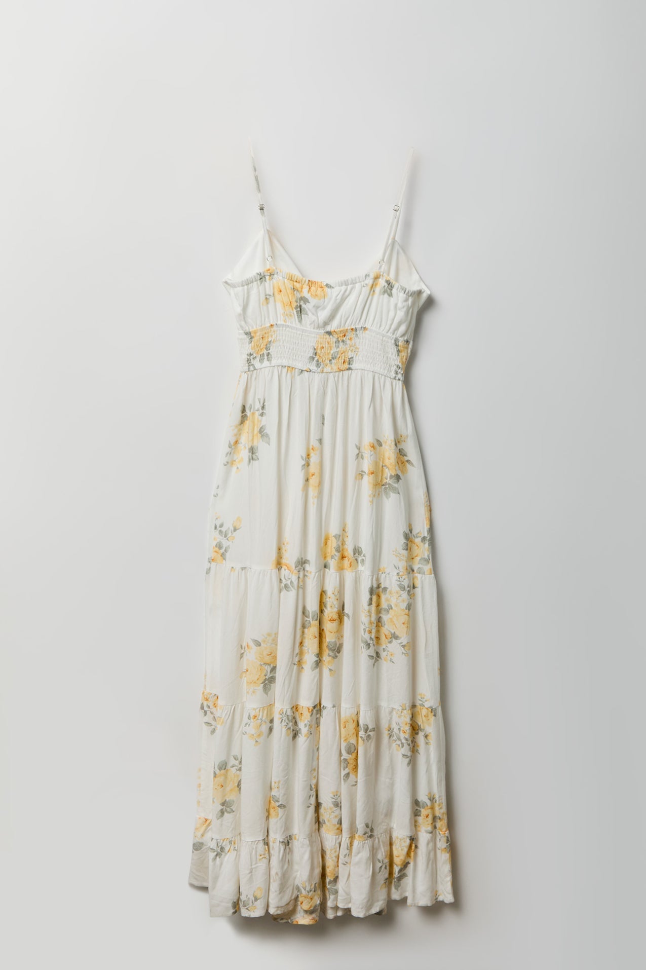 Bow Cinched Waist Tiered Maxi Dress