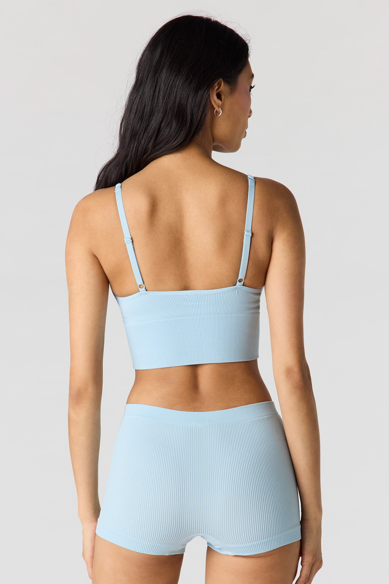 Seamless Ribbed Padded Bralette