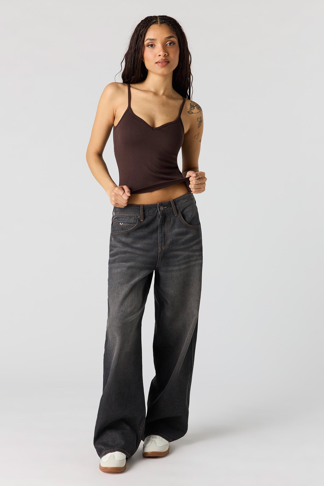 Braless Seamless Ribbed V-Neck Cami