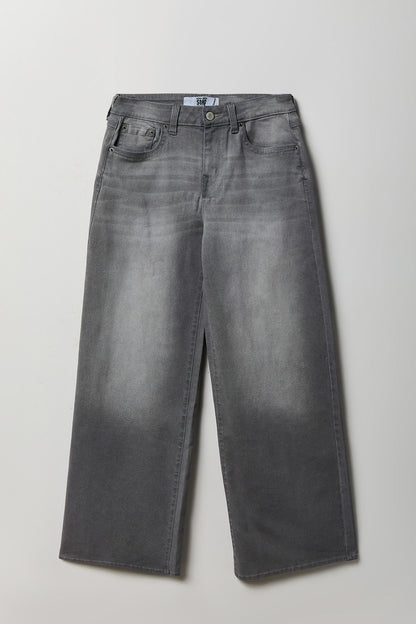 Soho Stretch Mid Rise Super Baggy Grey Jean