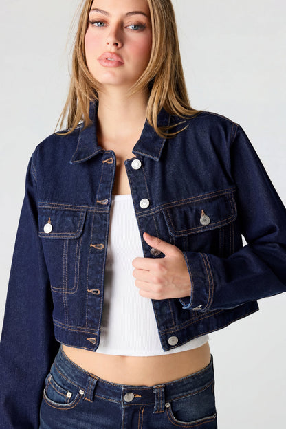 Cropped Denim Jacket