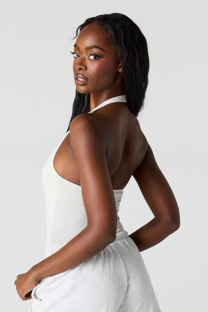 V-Neck Halter Bodysuit