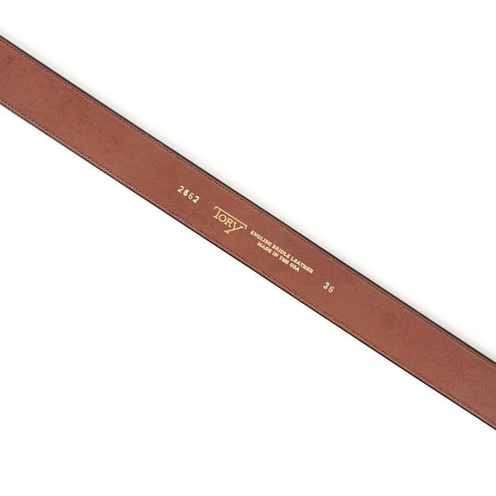 1 1/2" Pelican Belt with Unique Buckle - Havana