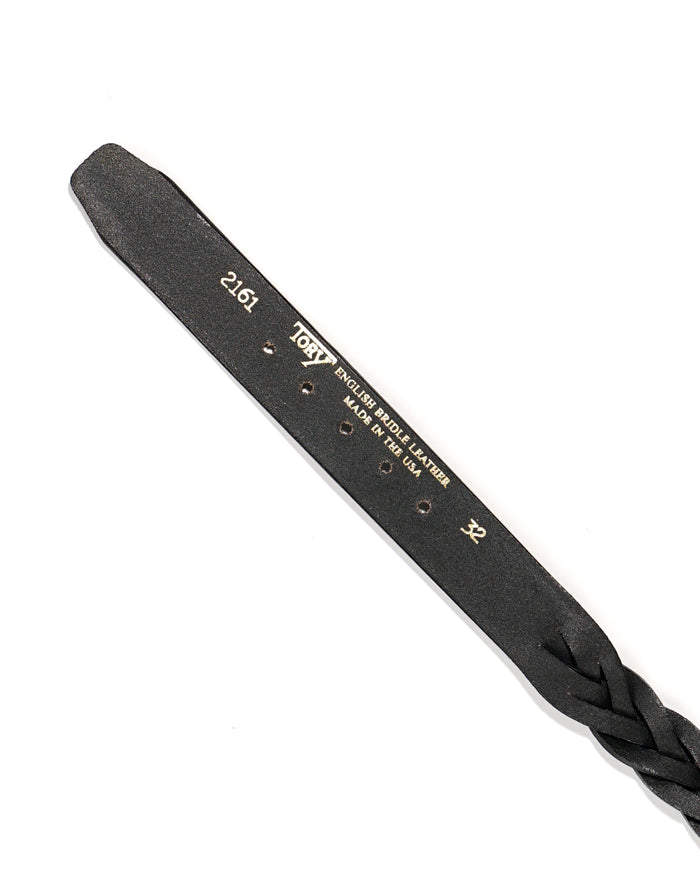 1 1/4" Braided Belt - Black