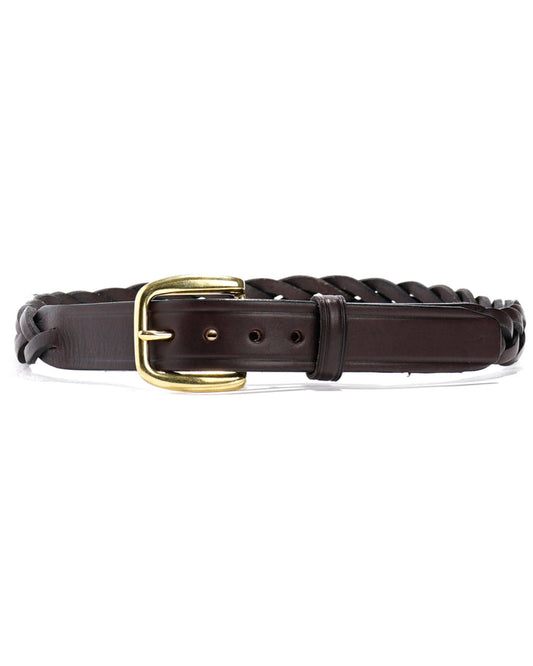 1 1/4" Braided Belt - Havana