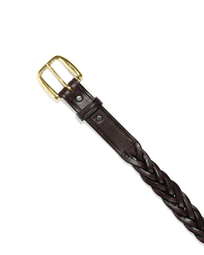 1 1/4" Braided Belt - Havana